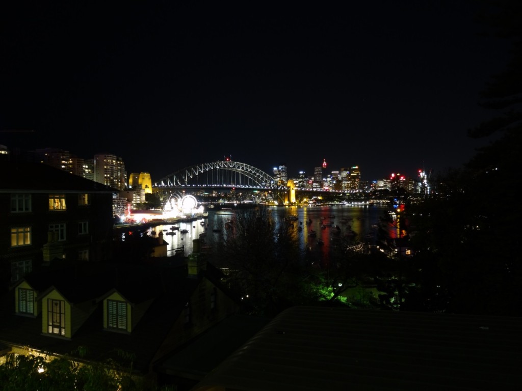 Auch bei Nacht imposant: Die Harbour Bridge