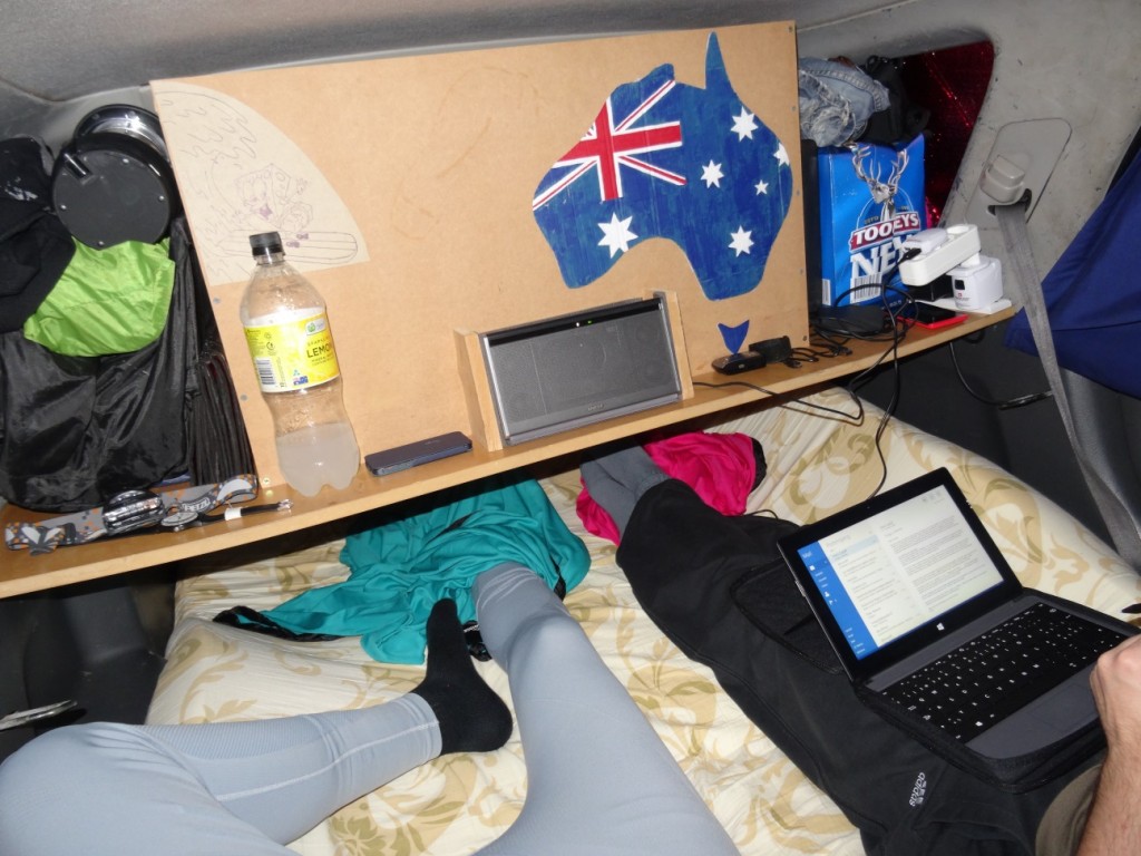 Unser Bett für die nächsten drei Monate