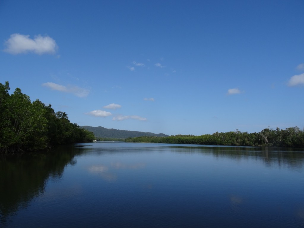 Daintree River; wird mittels Fähre überquert