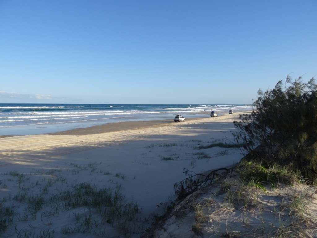 Wir übernachteten direkt neben der "Hauptstrasse"