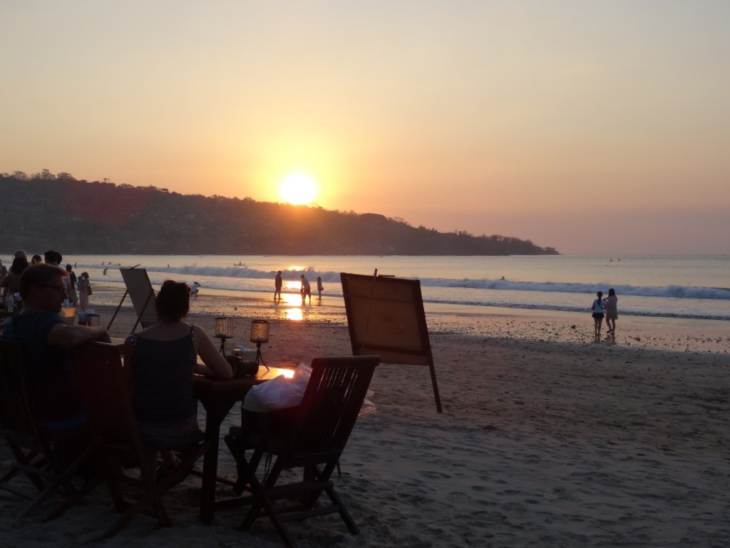 Der Strand von Jimbaran - Restaurants direkt am Meer!