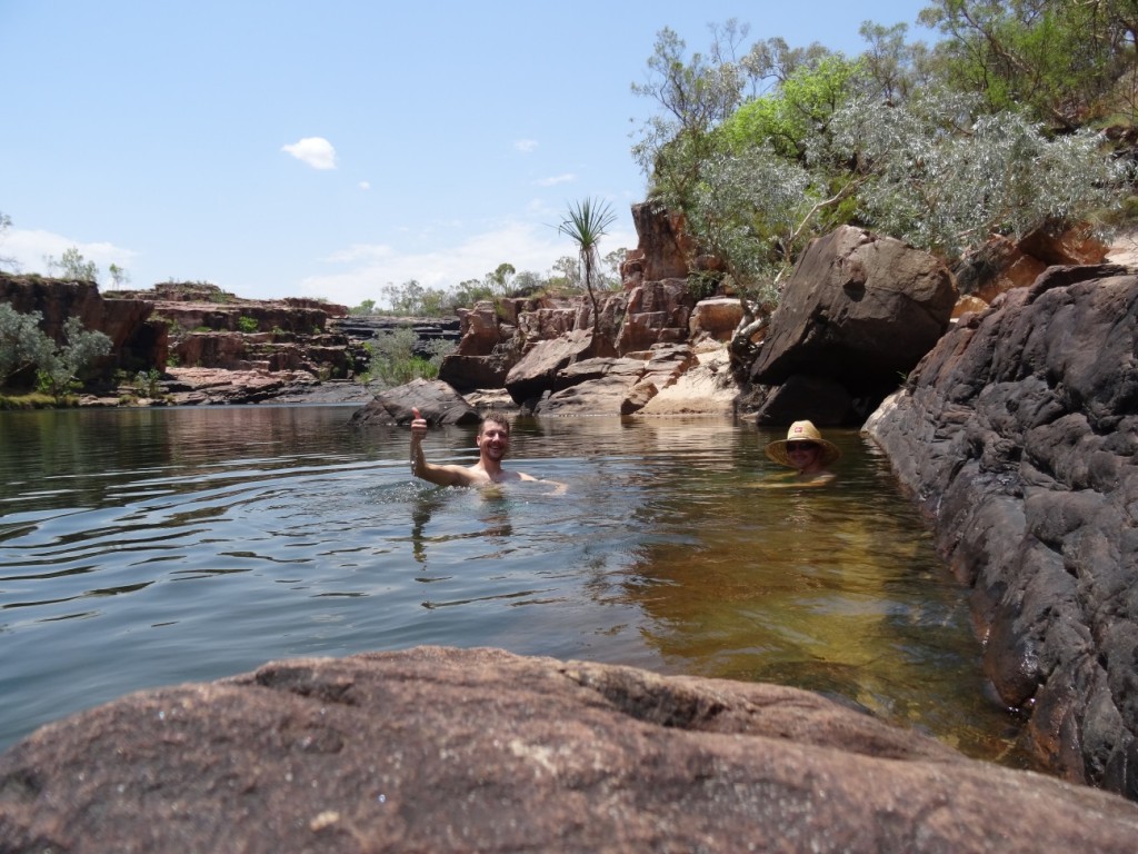 Willkommene Abkühlung in einer der Schluchten