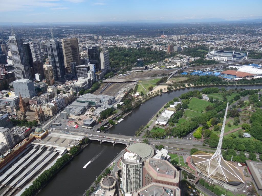 Die Aussicht vom Eureka Tower