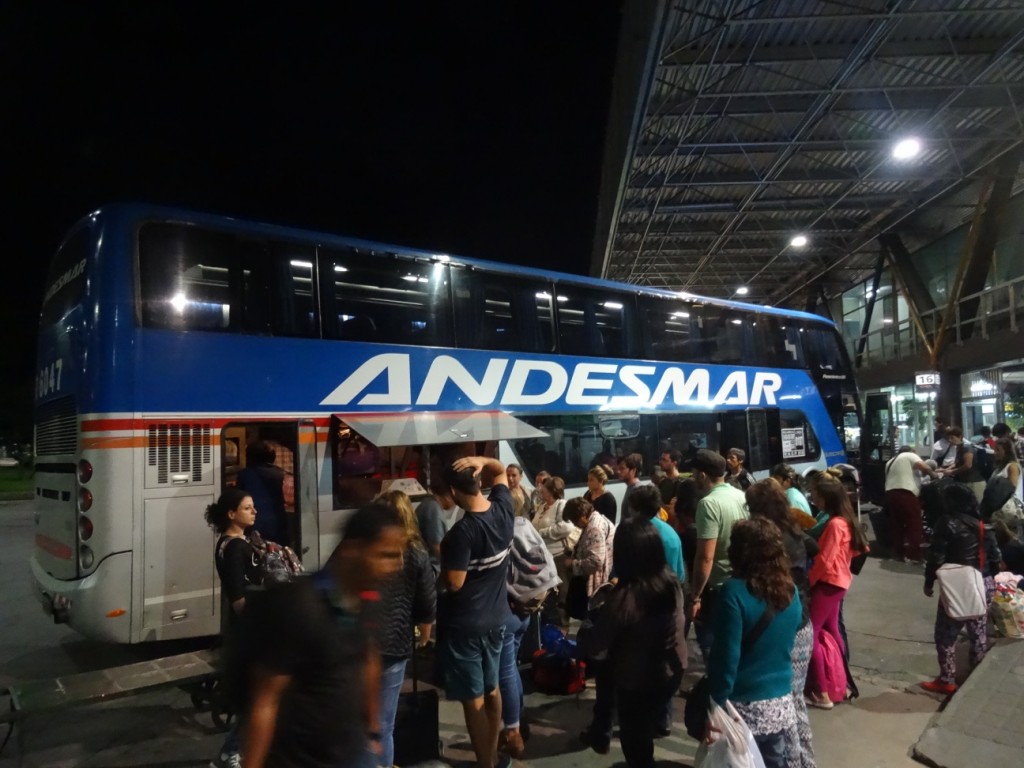 Unser Bus nach Mendoza