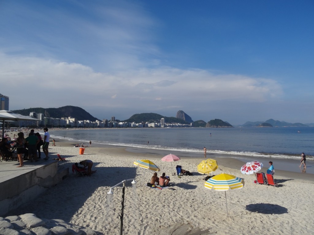 Der Strand an der Copacabana
