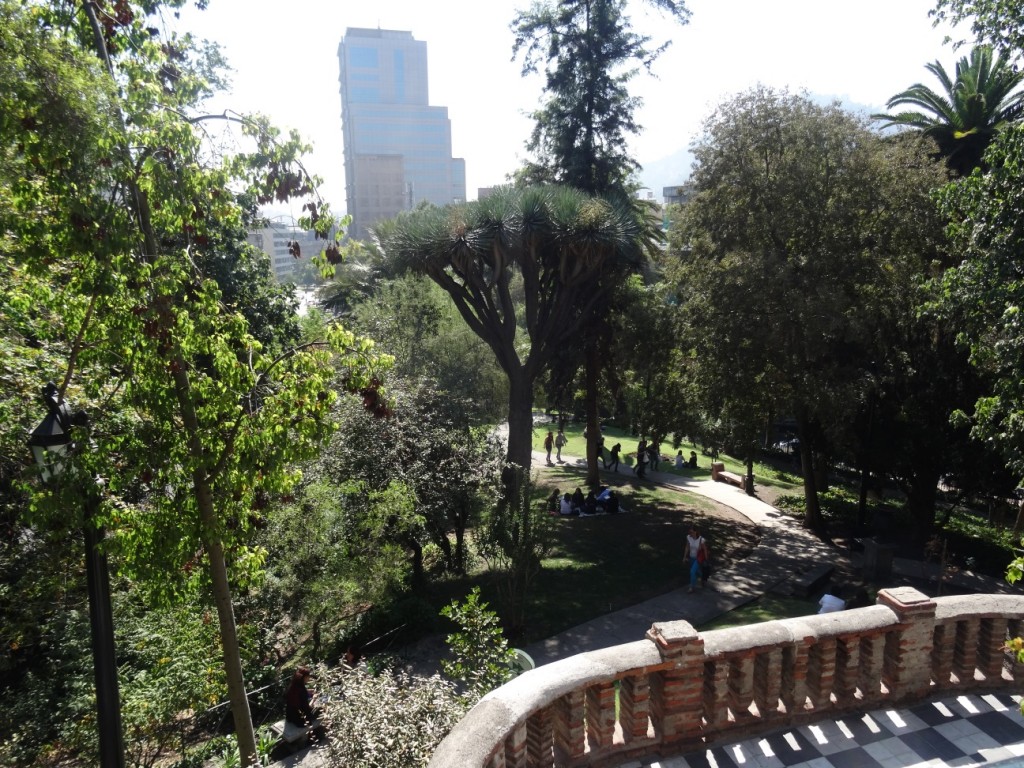 Der Santa Lucia Park in Santiago