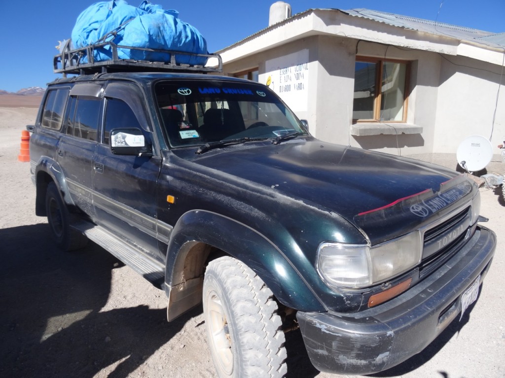 Der 4x4 Toyota Landcruiser von Roberto, unserem Fahrer