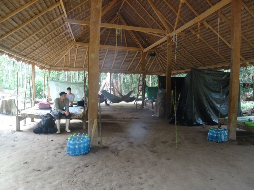 Das erste Nachtlager ist sehr einfach