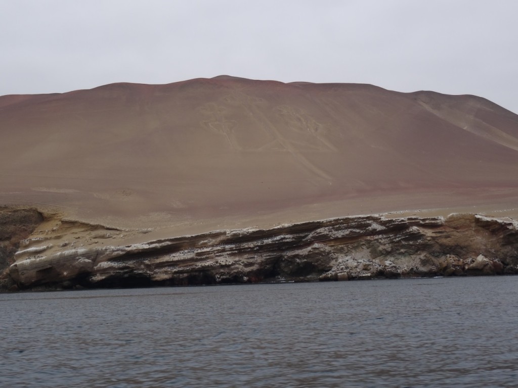 Das Candelabra, diese Figur wurde vor mehr als 1000 Jahren in den Sand gezeichnet