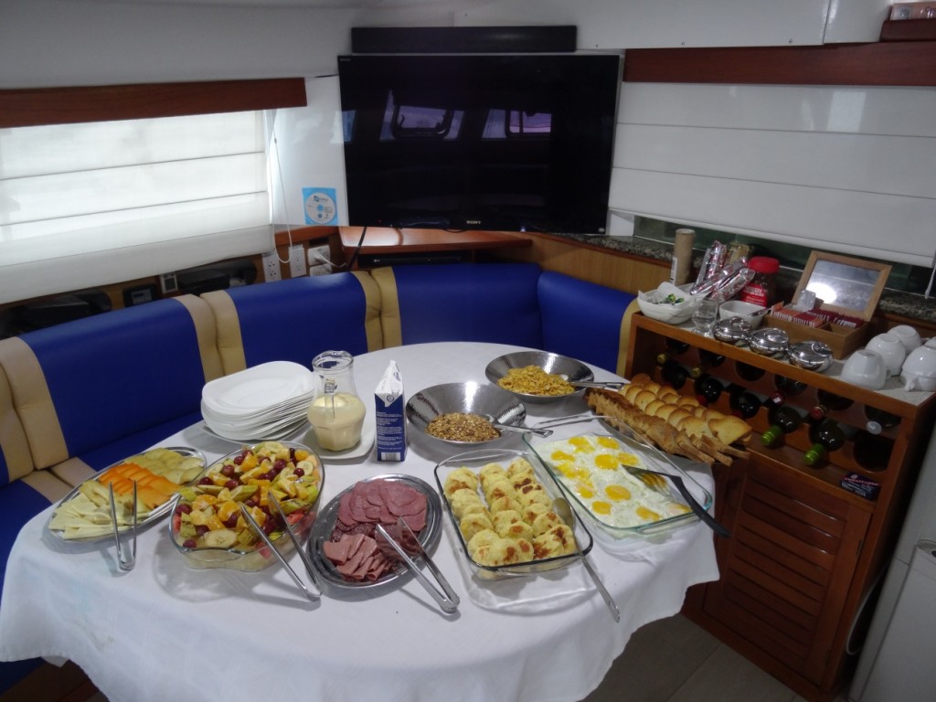 Das reichhaltige Frühstücksbuffet