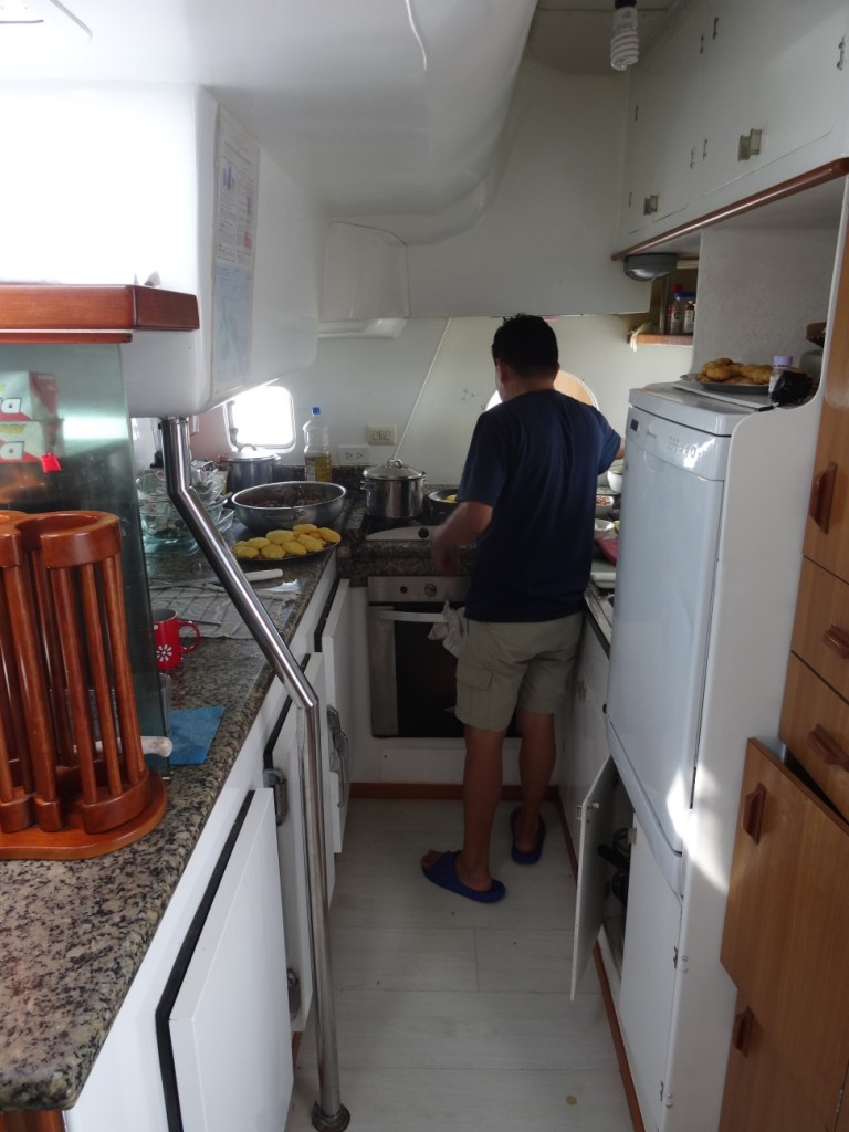 Unser Smutje bei der Arbeit