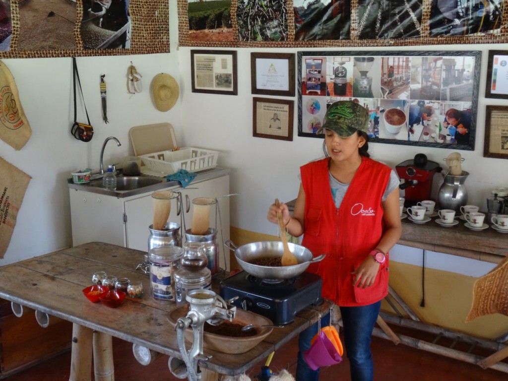 Der letzte Schritt zur Tasse Kaffee