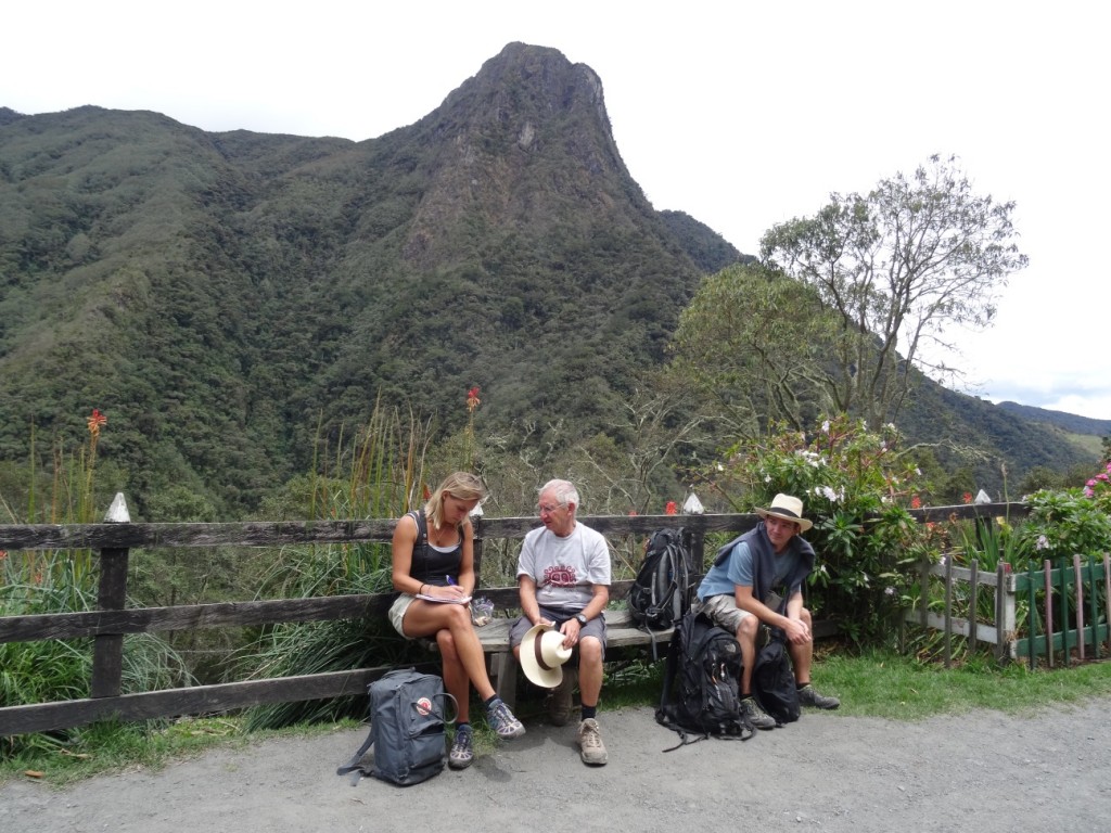 Pause mit Tamara und Zvi (v.l.)